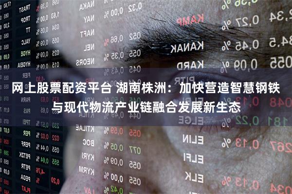 网上股票配资平台 湖南株洲：加快营造智慧钢铁与现代物流产业链