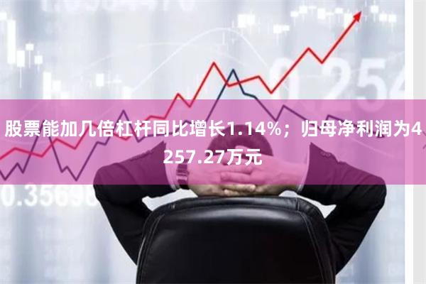 股票能加几倍杠杆同比增长1.14%；归母净利润为4257.2